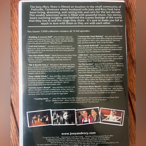The Joey+Rory Show DVD Set Season 1-4 - Picture 9 of 11